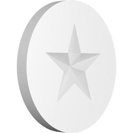 Ekena Millwork Standard Grayson Star Rosette With Square Edge, 5"W x 5"H x 1/2"P ROSP050X050X050GRY06